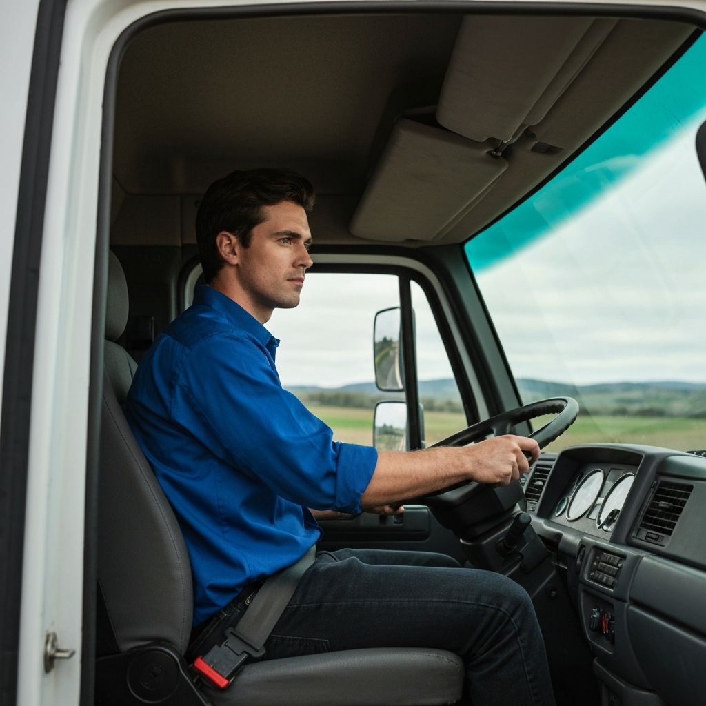 Professional truck driver